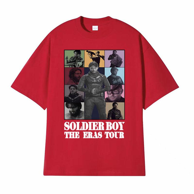 Limited Soldier Boy The Eras Tour T Shirt The Homelander The Boys Season 4 Tshirts for Men 90s Vintage Fashion Oversized Tshirt S