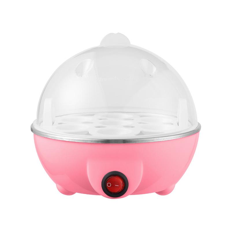 

Яйцеварка с автоматическим отключением питания Home 7 Eggs Multi-Functional Steamed Egg Custard Boiled Egg Machine Breakfast Artifact EU Plug розовый