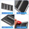 Universal Car Front Bonnet Vents Hood Fender Decorative Carbon Fiber Look 1 Pair
