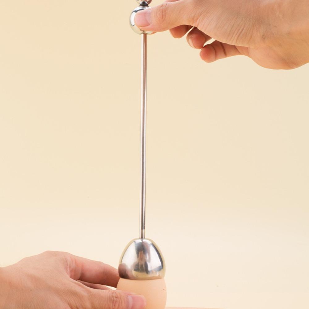 2 szt. Ze Stali Nierdzewnej Nakładka do Jajek Kraker Praktyczne Narzędzie do Skorupek Gotowanych Jajek Otwieracz do Jajek Do Użytku Kuchennego