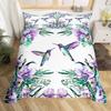 Hummingbird Flower Quilt Cover Bedding Digital Independent Station Kit Three-Piece Set