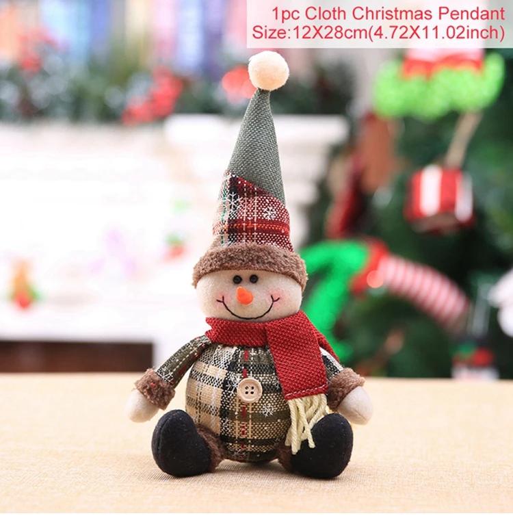 2025 Decor Table Elk Doll Christmas Ornaments Xmas Navidad Gifts Santa Claus Doll Chirstmas Decorations Home Happy New Year 2025