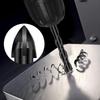 Hex Shank Double Groove Glass Drill Bit for Ceramic, Wood, Cement - 4-Flute Cross Spiral Design