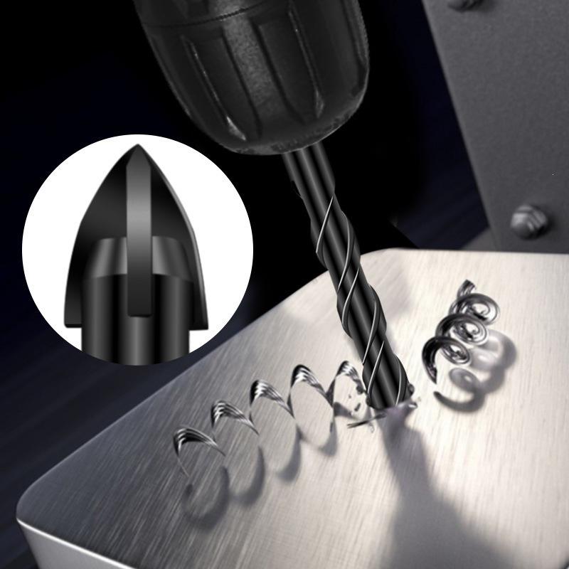 Hex Shank Double Groove Glass Drill Bit for Ceramic, Wood, Cement - 4-Flute Cross Spiral Design