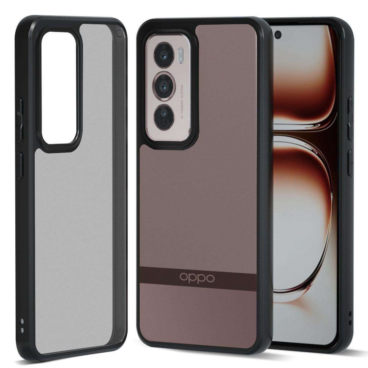 

IBMRS For Oppo Reno12 5G (Global) Case TPU+PC Drop Protective Cover Matte Black