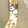 1 PC Silk Candy Package Ribbon 2M Snowman Snowflake Christmas Ribbon DIY Bow Knot Ribbon
