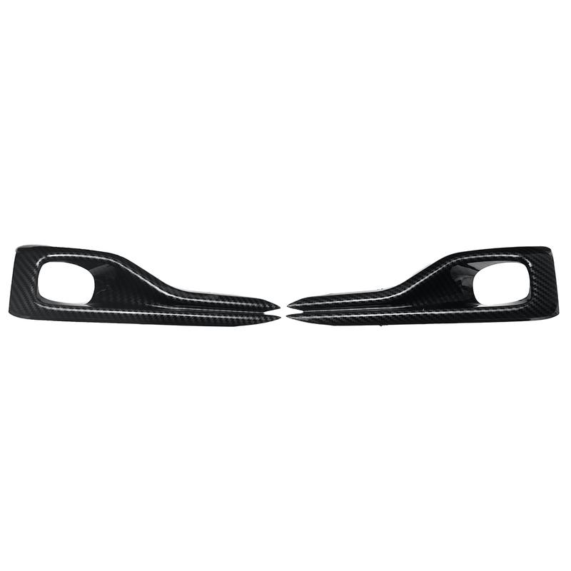 Carbon Fiber Look Car Front Fog Light Cover Fog Lamp Cover Shell Bezel For Ford For Focus MK4 ST ST Line & ST Line X -