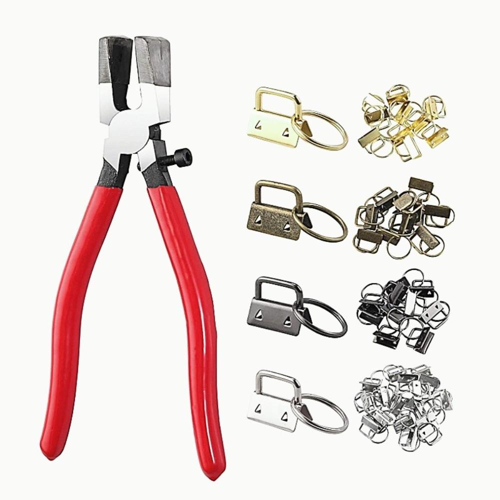 41 Pcs Pliers Bag Strap Hardware DIY Jewelry Making Tools Gold Key Fob Hardware Set  Hardware Repair