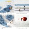 Ins Style Rainbow Bathroom Floor Mat Shower Room Absorbent Foot Mat Bathroom Door Mat Semi-circle Non-slip Bath Carpet