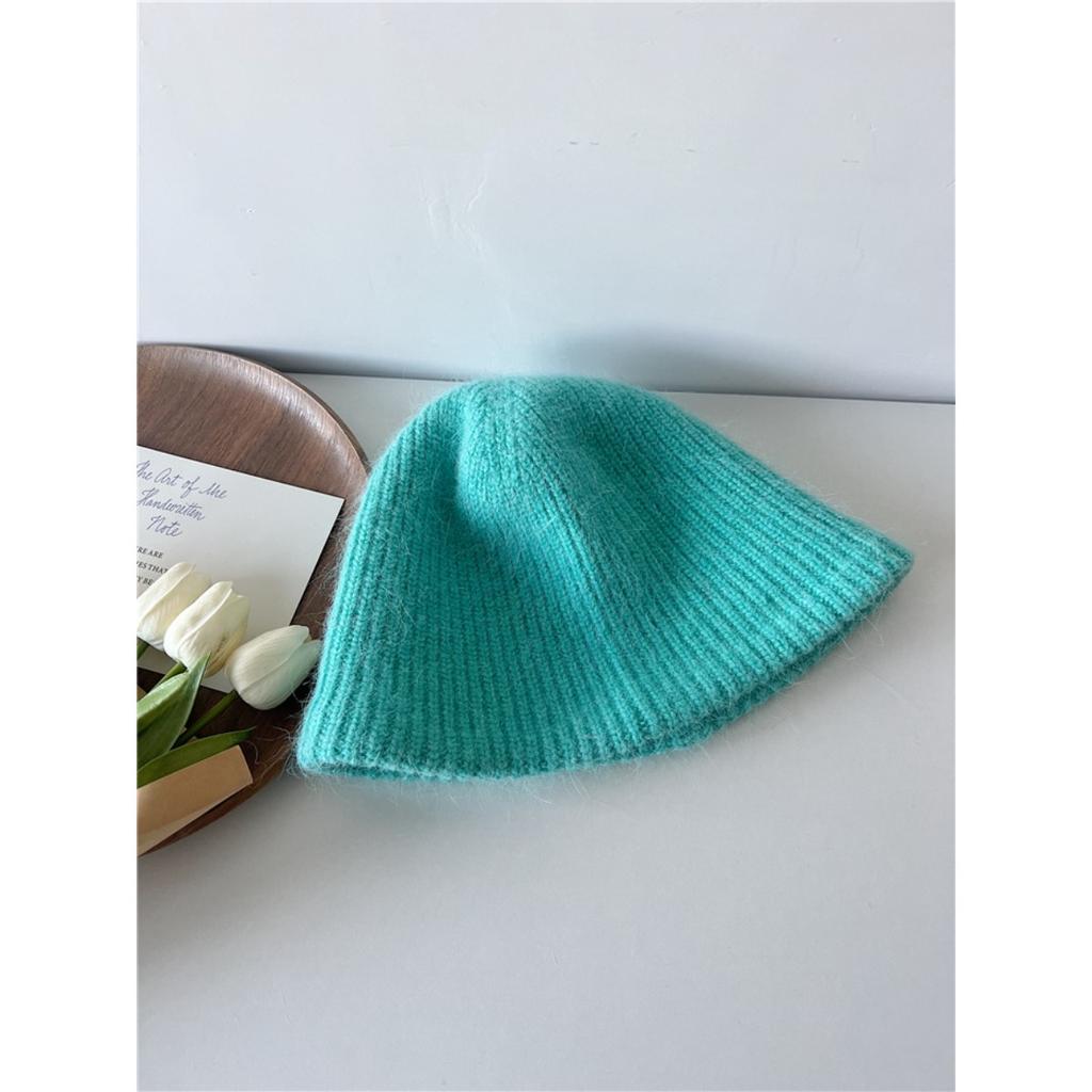 Soft Rabbit Hair Knitted Hat Winter Thickened Warm Wool Hat Hundreds Of Fisherman's Hat Cold Protective Ear Hat Women's Hat