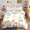 Animaux de Cirque Décoration Chambre d'Enfant Ensemble de Literie avec 1 Housse de Couette 2 Taies d'Oreiller Simple Double King Queen, Cadeau
