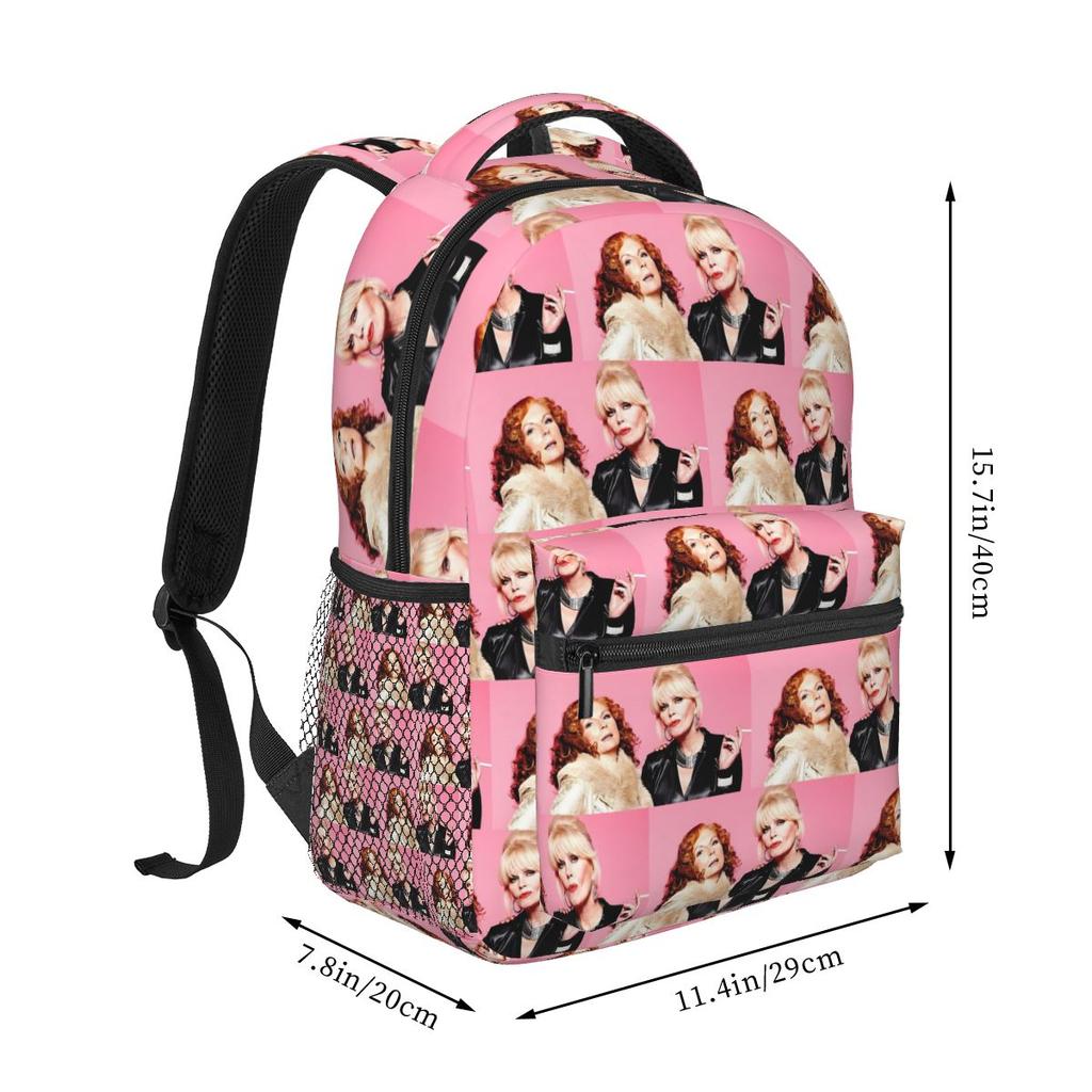 Ab Fab Darling Patsy Absolutely Fabulous Student Backpack School Bag Hiking Travel Daypack for Men Women Bookbag Shoulder Bags