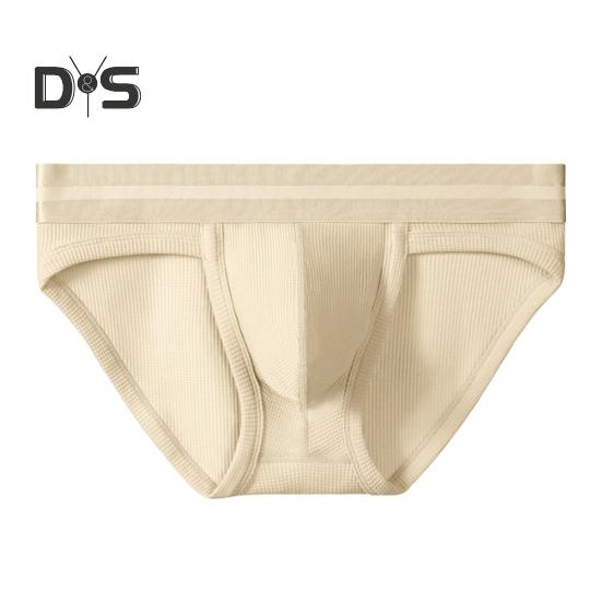 Slip da Uomo a Vita Media Mutandine a Colore a Contrasto con Supporto per Scroto Cinturino Mercerizzato Alta Elasticità Intimo