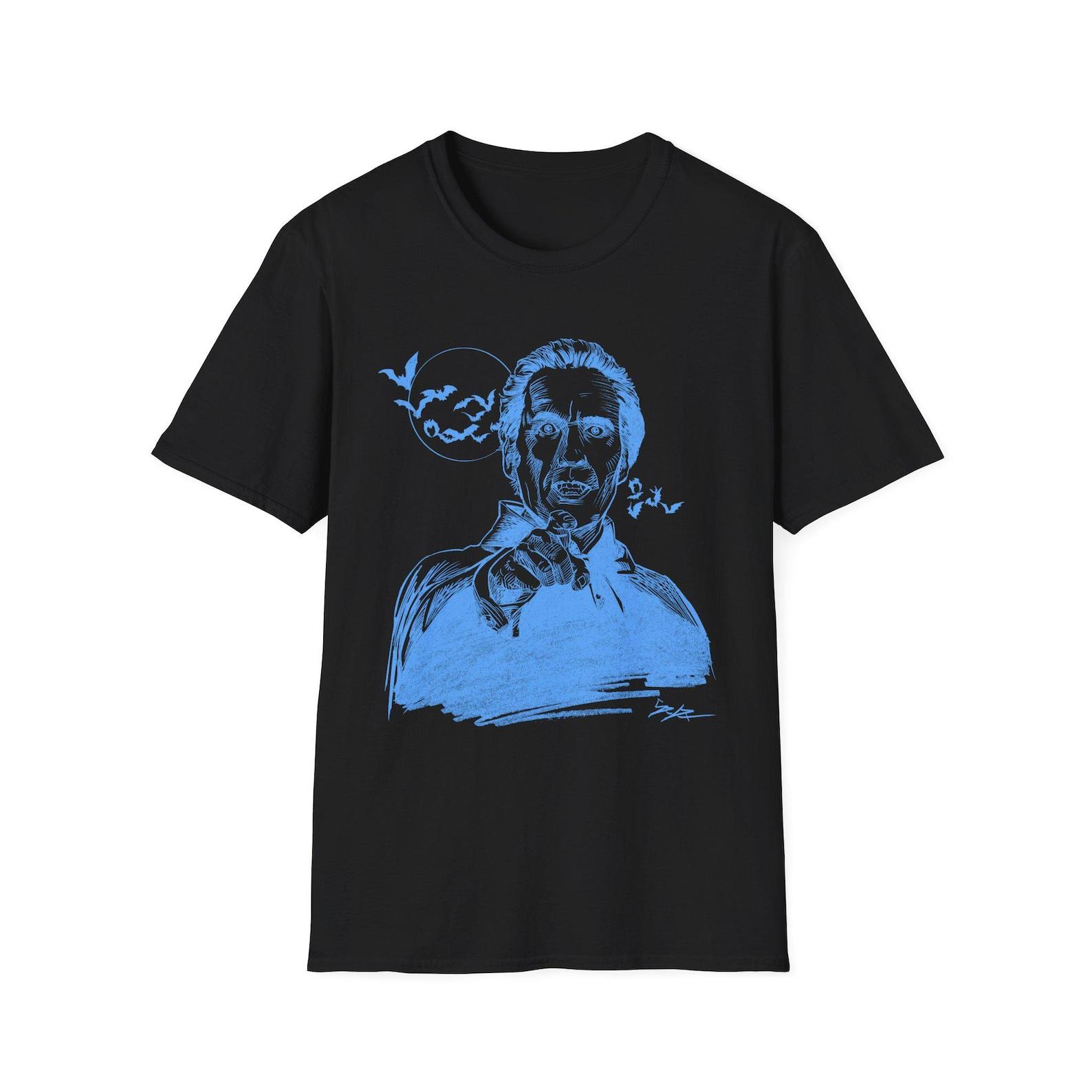 Count Dracula Graphic Tee, Christopher Lee, Horror Movie T-Shirt 4XL