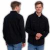 Men's Cotton Jeans Shirt Elegant Modern Classic MORAJ XXL BLACK