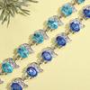 Exquisite Shining  Zirconia Geometric Tennis Bracelet Women Party Jewelry Gift