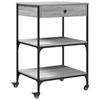 Kitchen Trolley Grey Sonoma 60x48x89.5 cm Particleboard