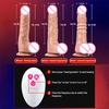 Suction Cup Heating Penis Remote Control G Spot Vibrat With Telescopic Vibrating Soft Realistic Dildo Female Sex Toy Vibrator