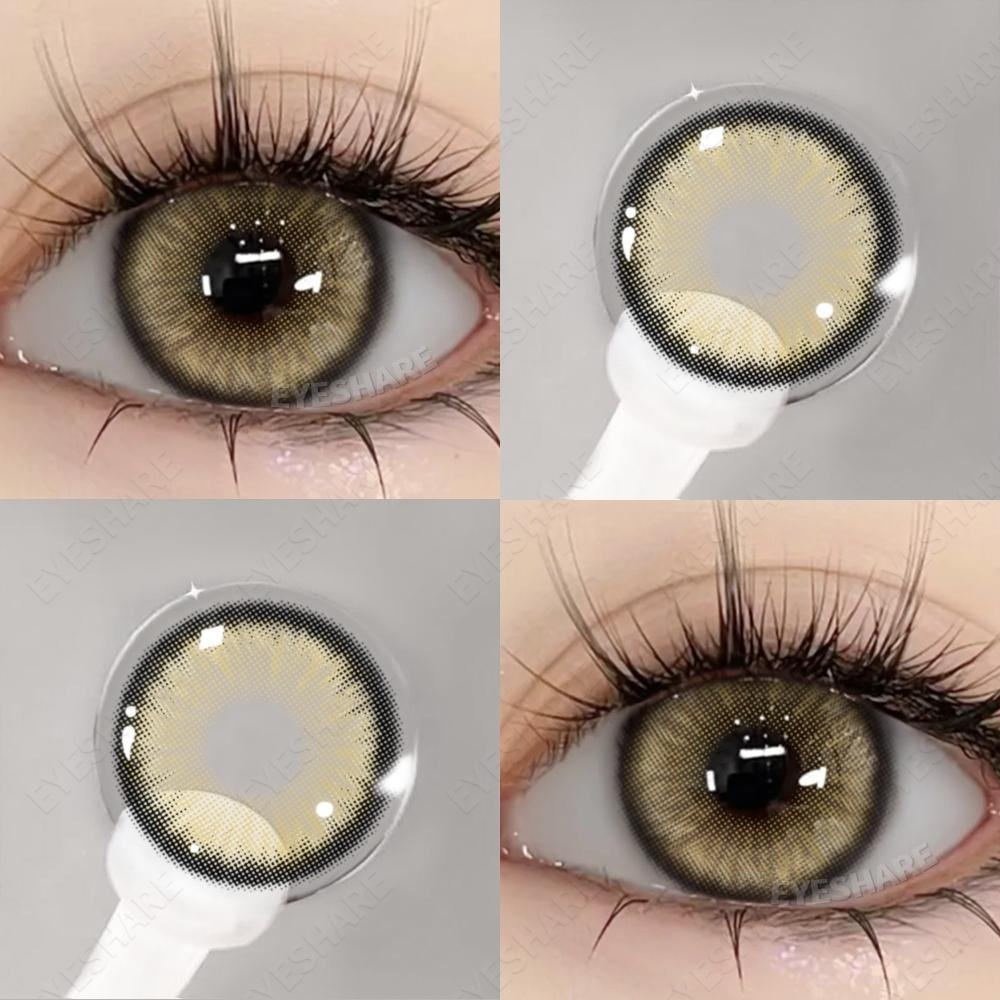 Eyeshare Contact Lenses For Eyes Doll Eye Bubble Soft Contact Lens Case Makeup Yearly Contacts