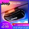 Dla samochodu Jeep Osłona przeciwsłoneczna Etui na okulary Uchwyt Organizer ochronny Dla Jeep Grand Cherokee Wrangler JK Gladiator Compass Renegad