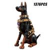 Creative 1376Pcs Military Working Dog Building Blocks