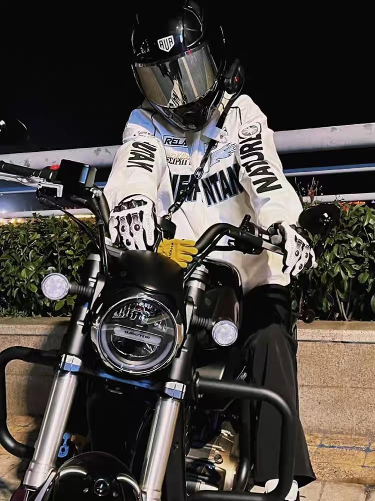 East Rain Oversized Synthetic Leather PU Stadium Plus Loose Couples CUI505 Men's Jacket, Leather, Jacket, Size, Casual, Spring, Autumn, Winter, Fit,