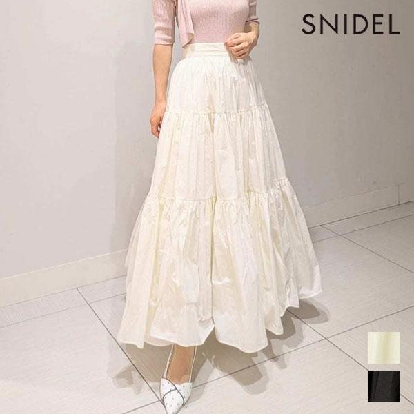 SNIDEL Bottoms 26 Spring/Summer Volume Flare Skirt Long Length Ruffles swfs261239