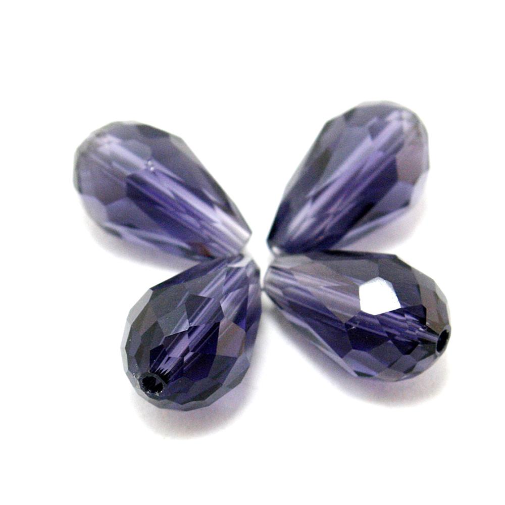 

Класс A 10 шт. цветные граненые стеклянные хрустальные бусины в виде капель воды для изготовления браслетов, сережек, ювелирных изделий 10×15mm