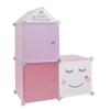 Cubes 3 MODULAR SHELVING for a Child's Room, PINK