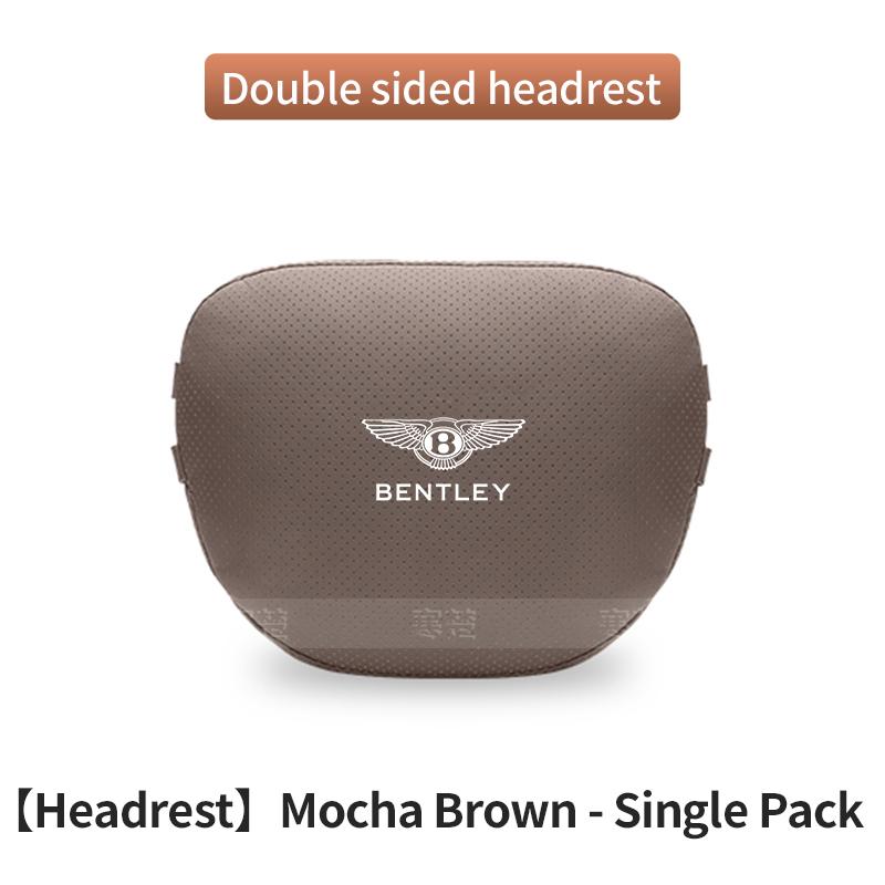 For Bentley Continental GT MULLINER Bentayga Flying Hurtling Spurlogo Car Headrest Neck Support Lumbar Cushion Soft Neck Pillow