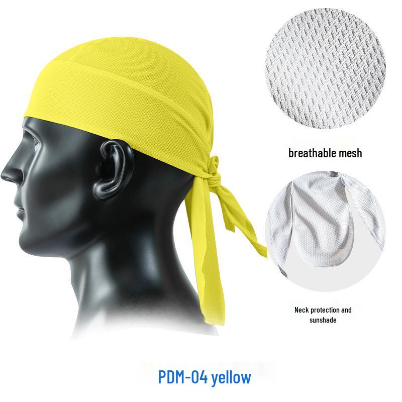 Cross-border Mesh Cycling Cap: Breathable Long Tail Sun Protection Pirate Headscarf for Outdoor Biking and Summer Fishing.