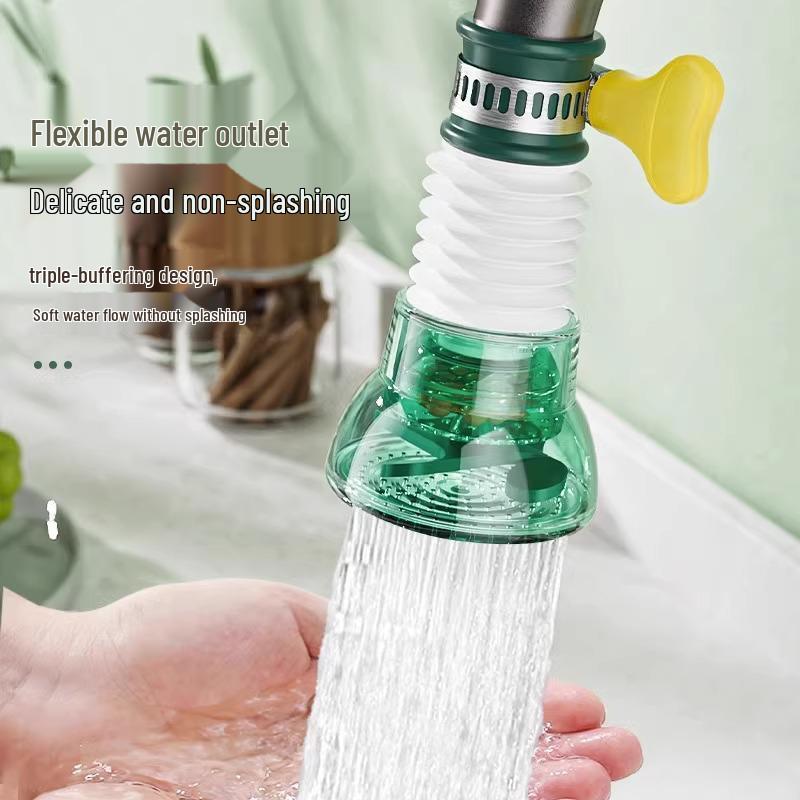 Silicone Splash-Proof Faucet Extender for Kitchen and Dorm Use