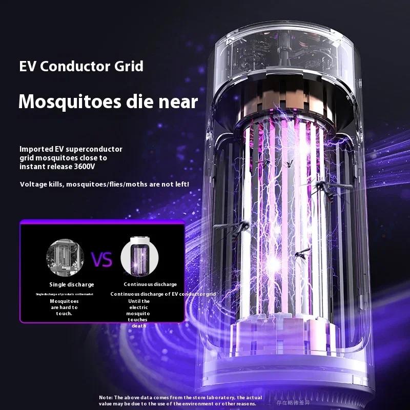 Electric Mosquito Killer Lamp Portable USB Fast Charging Household Indoor Mosquito Lamp Wall Desktop Wall Hang Dual Use