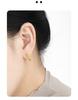 Melynn Minimalist  Hoop Earrings Sterling Silver 925 Earrings Gold Plated Silver Jewelry Geometric Earrings for Women