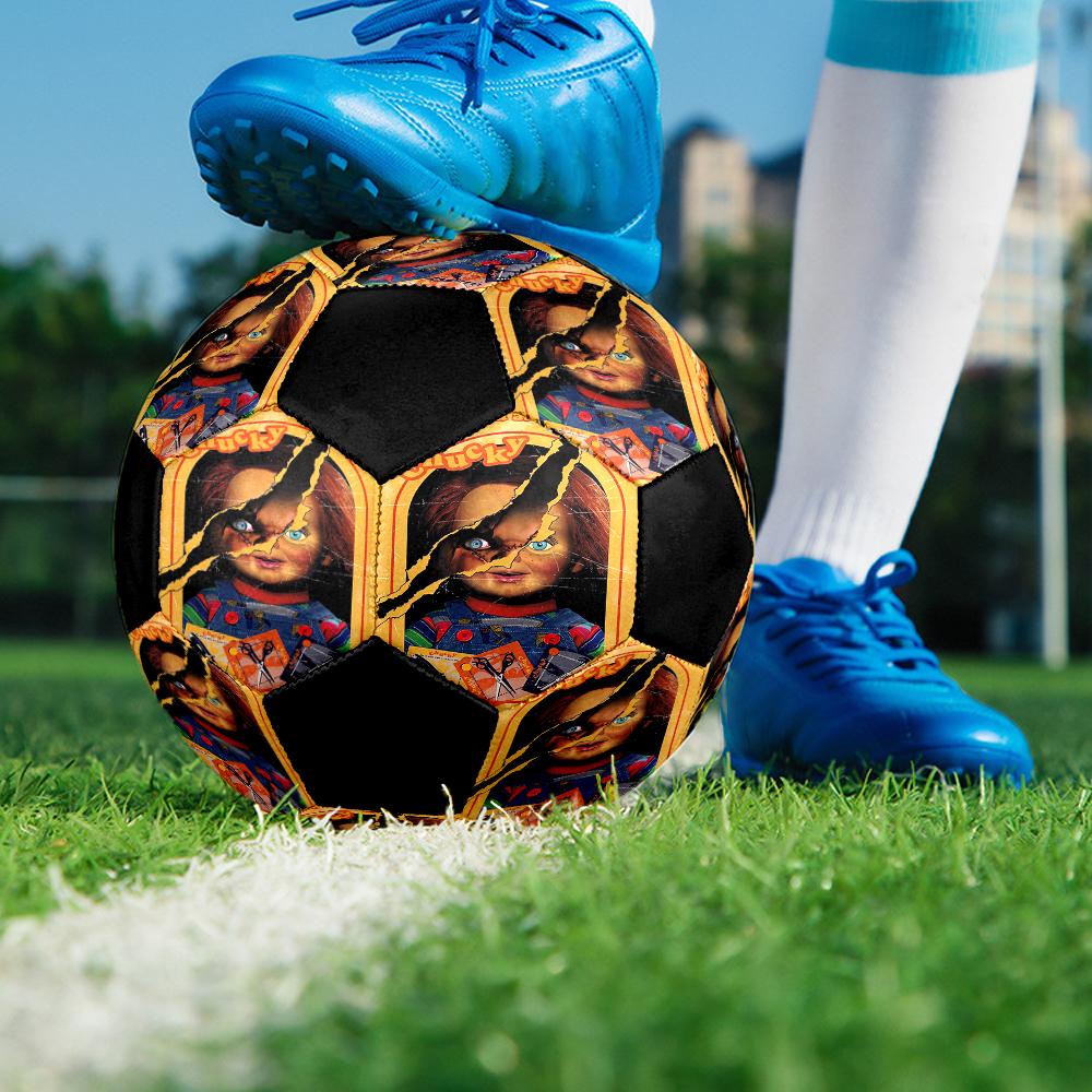 Chucky Theme Size 5 Soccer Ball, Suitable for Both Indoor and Outdoor Matches, a Gift Suitable for Everyone.