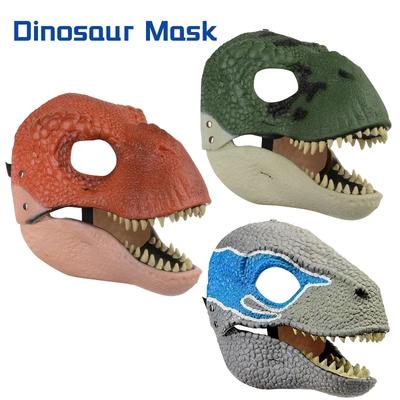Halloween Drachen Dinosaurier Maske Schlange Offener Mund Latex Horror Dinosaurier Kopfbedeckung Halloween Cosplay Foto Requisiten Dekorationen