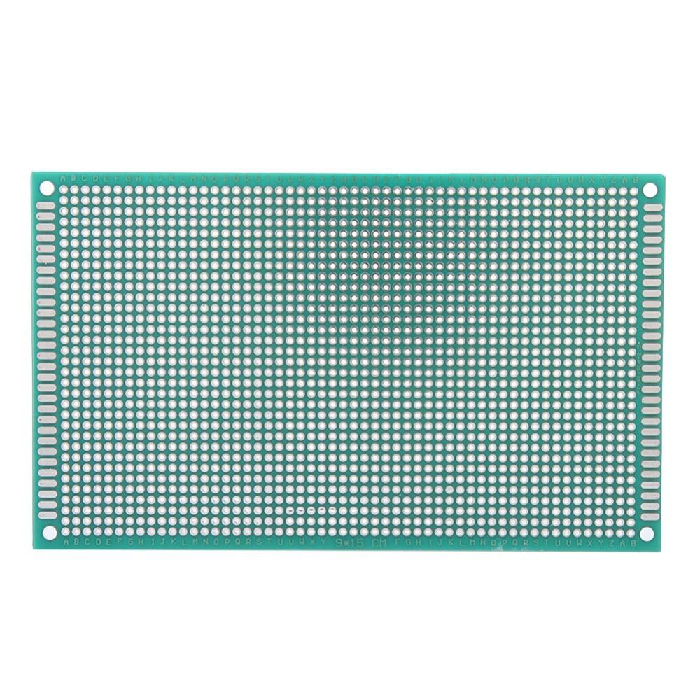 10PCS Green PCB Board Kit 9x15cm Tinned Breadboard Universal Double Side PCB  Soldering Projects