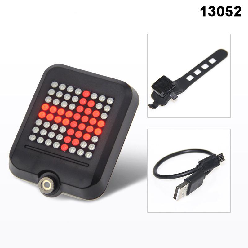Bike Wireless Warning Tail Light Bike Turn Signal for Bicycle Tail Light Remote Bicycle Lights LED USB Rechargeable Bicycle Lamp