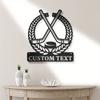 Metal Hockey Wall Art Custom Player Name Sign Home Decor