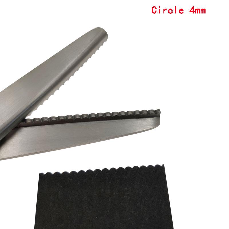 Nożyczki krawieckie ze stali wysokowęglowej z uchwytem z tworzywa sztucznego do szycia 23,5 cm zygzakowate, ręcznie robione, nożyczki do krojenia tkanin, nożyczki ząbkowane