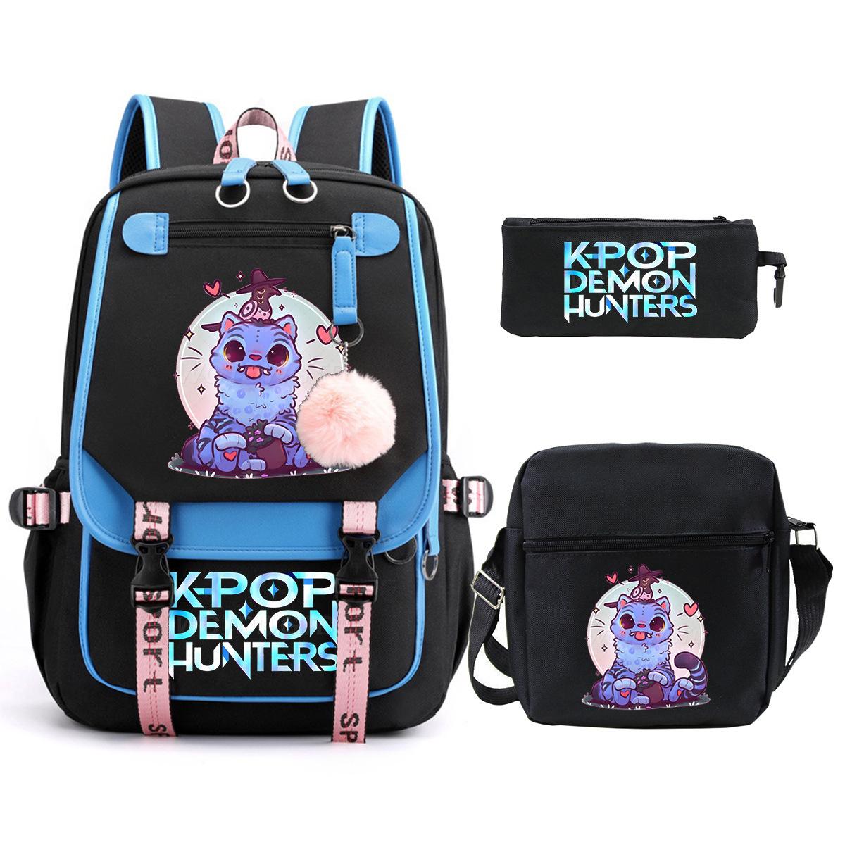 Peripheral Printed Children S Backpack Large-Capacity Primary And Secondary School Student Leisure Schoolbag Three-Piece Set no specification