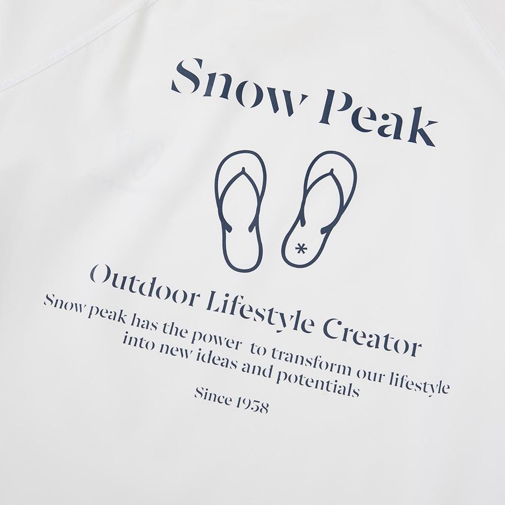 [Snowpeak] Loose Fit Men's Long Sleeve Rashguard Off White (S24MMWSW06)