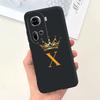 Für Oppo Reno 11 5G Hülle Reno11 F Niedliche Kronen Buchstaben Abdeckung Weiche Silikon Handyhülle Für Oppo Reno11 Pro Reno 11F Rückseite Taschen