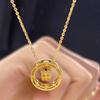 New Year Lucky Slim Waist Golden Fish Scale Pendant with Eye
