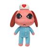 25-33cmHorror Animal Hospital Plush ToyBlue Dog Soft Stuffed Cartoon Doll CollectibleFor Adult Fans Home Decoration Cuddly Gift