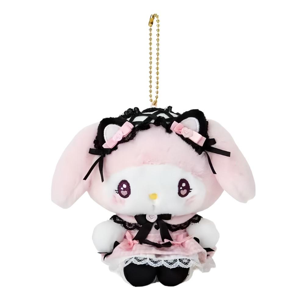 Fourth Gen My Melody & Kuromi Lace Plush Bag Charm Keychain