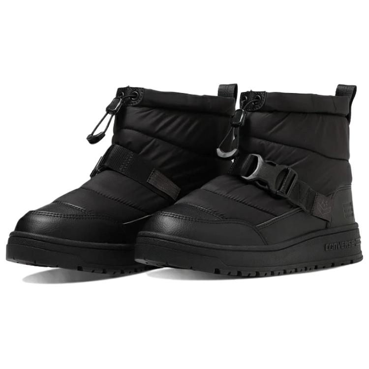 Converse Bot Cp Wt Warm Durable Shock Absorbing Comfortable Casual Mid Calf Snow Boots Unisex boots Black 34201521