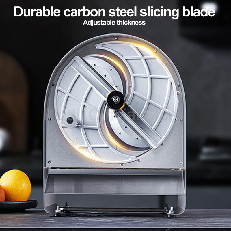Fully Automatic Slicer Electric Vegetable Cutter Simple Machine For Home Commercial Kitchen Slice Fruit Adjustable Lemon potato
