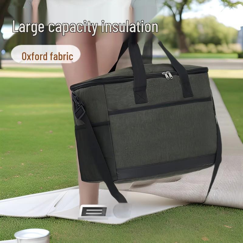 Waterproof Large Picnic Bag with PEVA Insulation and Shoulder Strap