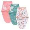 3er-Pack Wickeltücher aus 100 % Baumwolle für Babys, 0–6 Monate, Wickeltuch für Neugeborene